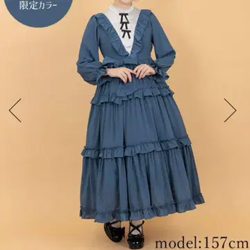 axes kawaii 클래시컬 프릴 롱 원피스