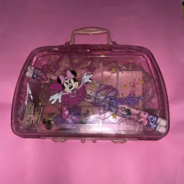 [레트로] Disney 발레리나 미니 마우스 플라스틱 백 문구 세트