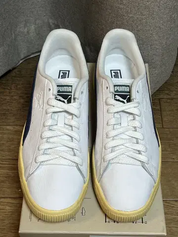 푸마 크라이드 빈티지 푸마 화이트/푸마 네이비 28.5cm