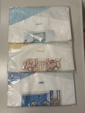 BANANA FISH 페이스 타월 새상품 아침 점심 저녁