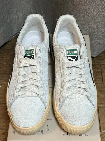 푸마 클라이드 헤어리 스웨이드 세데이트 그레이/캐슈 28cm