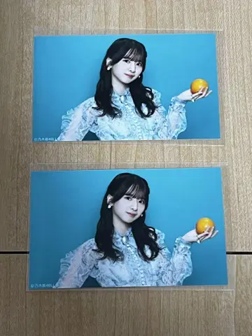 노기자카46 미니 브로마이드 네이블 오렌지 스가와라 사츠키