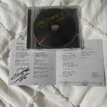 시모노 히로 ONE CHANCE CD 솔로 싱글 사인 포함