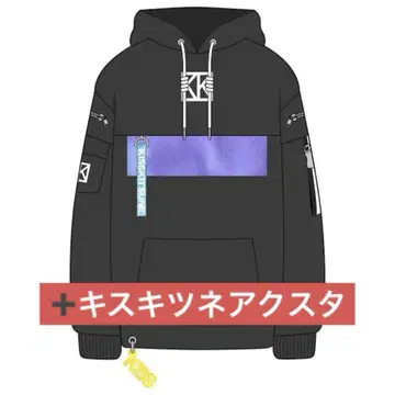 KISS KITSUNE 후디 HINAblackver. 아크릴 스탠드 세트