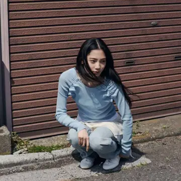 ZARA 개더 니트탑