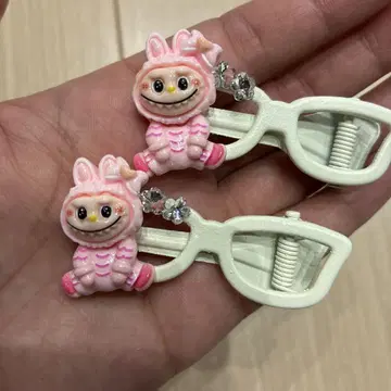 러브럽 헤어 클립 2개