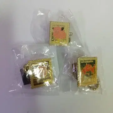 포켓몬스터 소학관 우표형 핀 배지 3개 세트