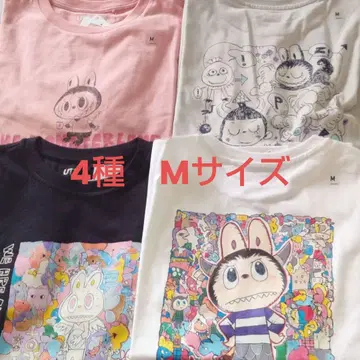UNIQLO POPMART UT 러브브 유니클로 M 4장 세트