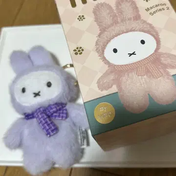 미피 봉제 인형 키링 보라색