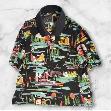 골프 반팔 피케 셔츠 여성용 멀티 컬러 기하학 F