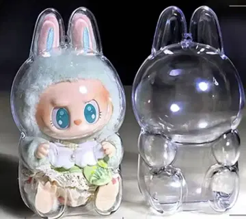 Labubu 라부부 클리어 보호 케이스 앉은 모습 2개 세트