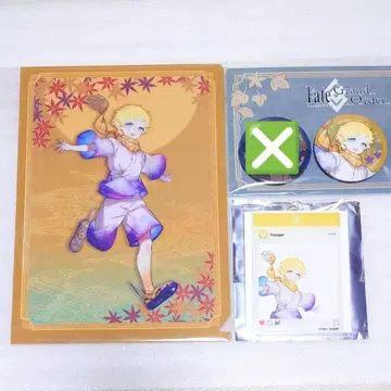 FGO 교토 마후 미니 클리어 파일 캔뱃지 아크릴 참 보이져