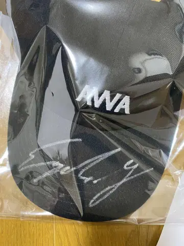 야마모토 사야 사인 포함 캡 AWA 새상품 미개봉