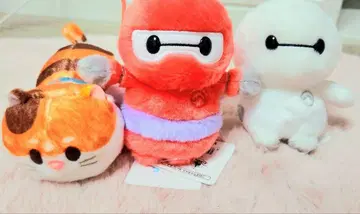 베이맥스 봉제 인형 3체 세트 (베이맥스(2.0과 모찌))