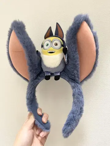 미니언 귀 달린 머리띠 할로윈