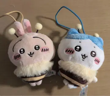 치이카와 (먼작귀) 하치상 봉제 인형 세븐일레븐 토끼 하치와레 2종 세트