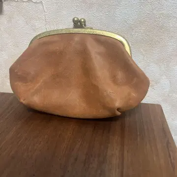 베이지 가죽 코인 케이스