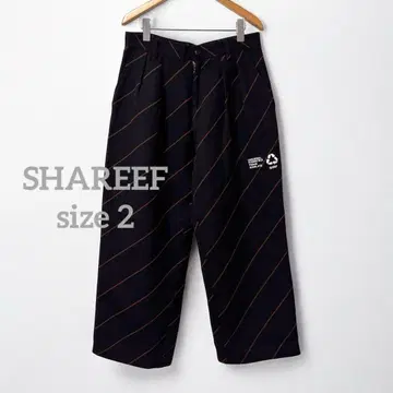 1423 SHAREEF 샤리프 바이어스 라인 와이드 팬츠