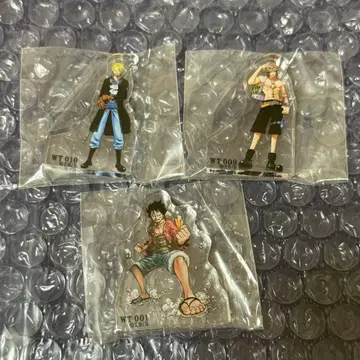 ONE PIECE 아크릴 mini 블록 WT100 루피 에이스 사보