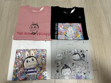 UNIQLO POPMART UT 러브브 유니클로 M 4개 세트