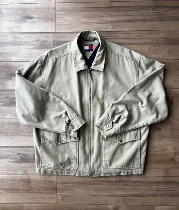 90s TOMMY HILFIGER 블루종 턱끈