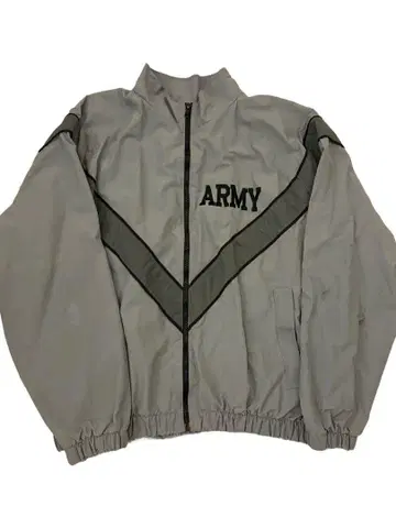 ARMY 로고 그레이 나일론 자켓