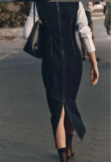 zara Z1975 미디 데님 원피스