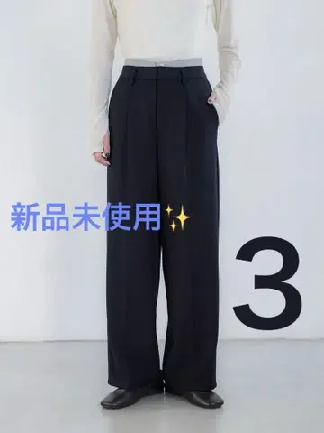 crewre 2way 레이어드 스트레이트 팬츠 사이즈 3