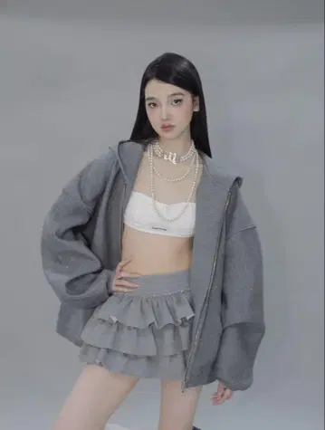 ANDWANG kirakira 셋업 그레이 셋업