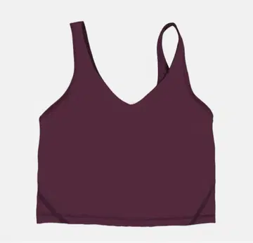 새상품 Lululemon Align 탱크탑 와인 레드 (4)