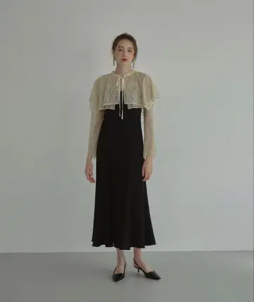 엘레강트한 블랙 레이스 드레스
