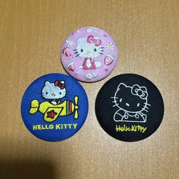 헬로키티 트레이딩 자수 캔뱃지