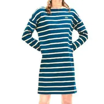 마린 보더 원피스 라코스테 LACOSTE 원피스 블루