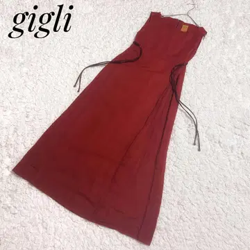 [ 새상품급 ] gigli 슬리브리스 원피스 레이온린넨 혼방 38(M)