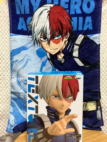 나의 히어로 아카데미아 토도로키 쇼토 피규어 인형뽑기 경품+타월 2세트