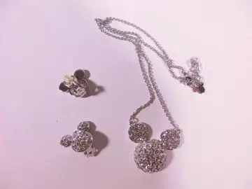 미키마우스 목걸이와 귀찌 세트