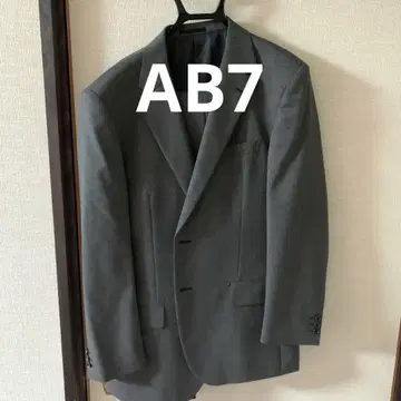남성용 수트 그레이 AB7 원턱