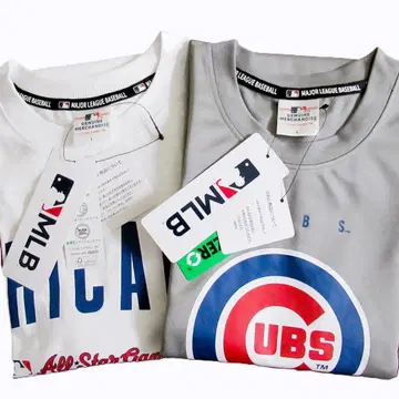MLB 올스타 게임 2025 컵스 반팔 티셔츠 2장 세트 L 사이즈