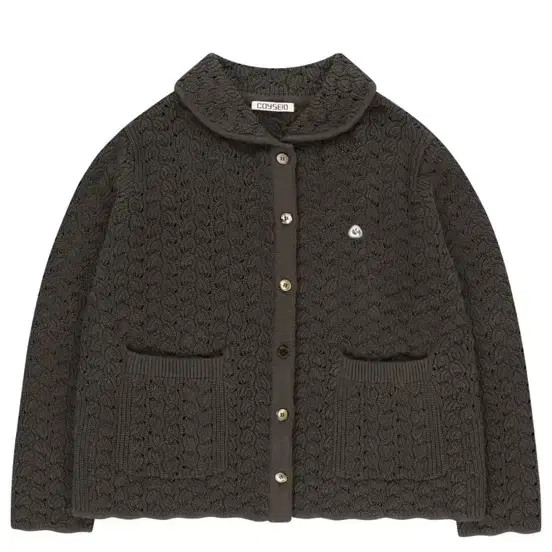 COYSEIO】 WAVE KNIT CARDIGAN : DARK BROWN 【公式通販】