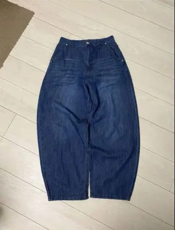 데님 코쿤 팬츠