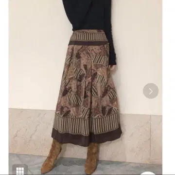 미사용 플라주 스커트