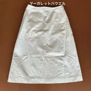 마가렛호웰 면린넨 스커트