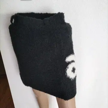 미사용 보아 알치비오 블랙 로고 스커트