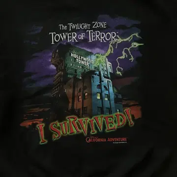 TOWER OF TERROR ZIP HOODIE