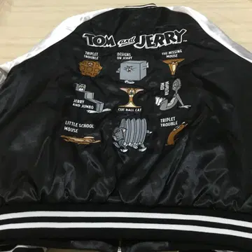 톰과 제리 자수 스카잔 자켓 LL