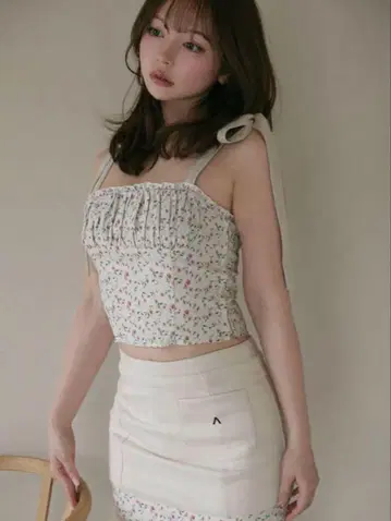 안도마리 플라워 프린트 셋업