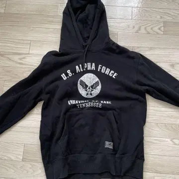 U.S. Alpha Force 후드티 블랙