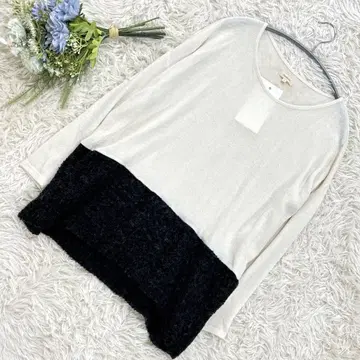 해시태그 화이트 다크 그레이 긴팔 스웨터 풀오버 L 사이즈