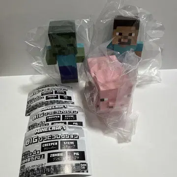 마인크래프트 BIG 소프트 비닐 컬렉션 스티브 좀비 돼지