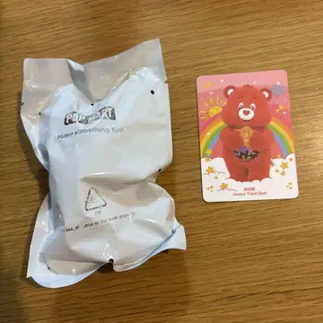 케어베어 컬러풀 허그 빨간색 POPMART